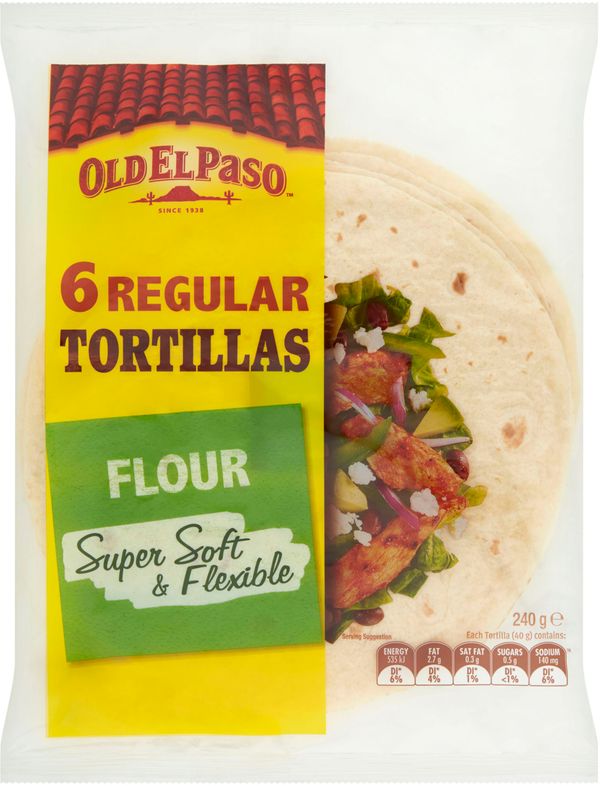 Old El Paso Tortillas 6pk 240g